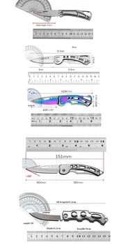 المحمولة سكين للفرد المفاتيح الفاكهة القاطع متعددة الأغراض سكين جيب فائدة السكاكين الفولاذ المقاوم للصدأ سكين اكسسوارات المطبخ - Image 2