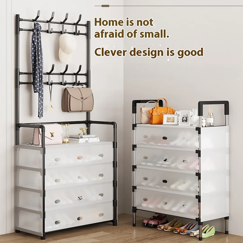 Dustproof Shoes Rack Shoes Shelf Diy Assemble Space-Saving Shoe Cabinet - 6 Layer