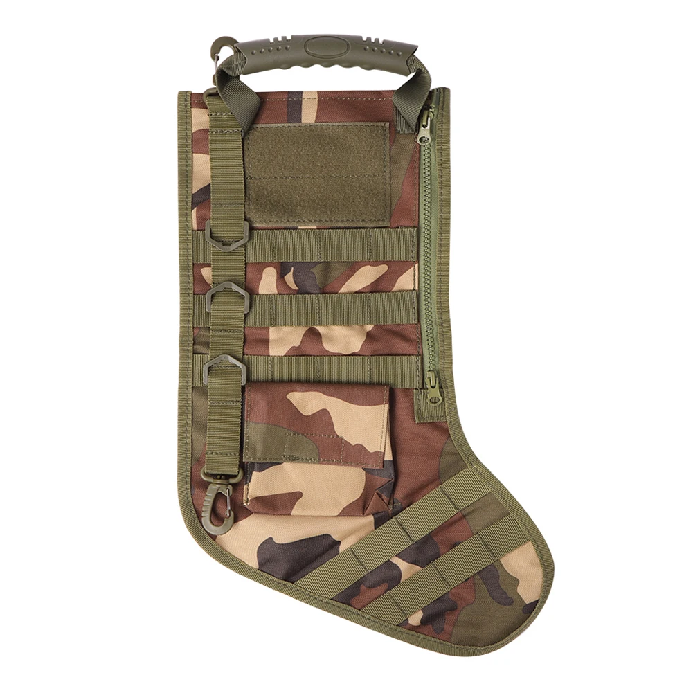 Christmas Pendant Stocking Pack Oxford Cloth Combat Storage Pack Multi-Pocket for Outdoor Hunt Camping Hiking