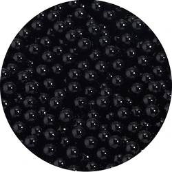 Colorful Imitation Pearl Beads for DIY Crafts and Decorations (Black)