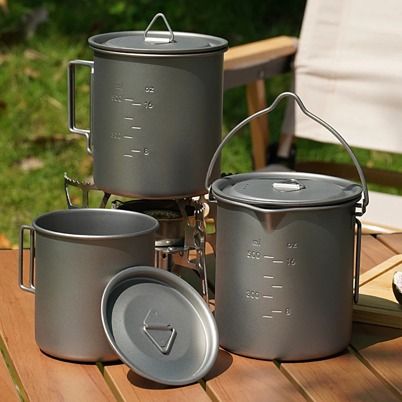 Titanium Cup with Heat-resistant Handle 5