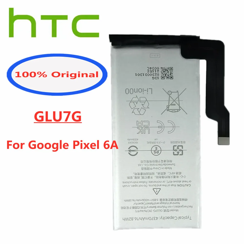 

GLU7G Original Rechargable Battery For HTC Google Pixel 6A 6 A Mobile Phone 4370mAh High Capacity Replacement Batteries Bateria