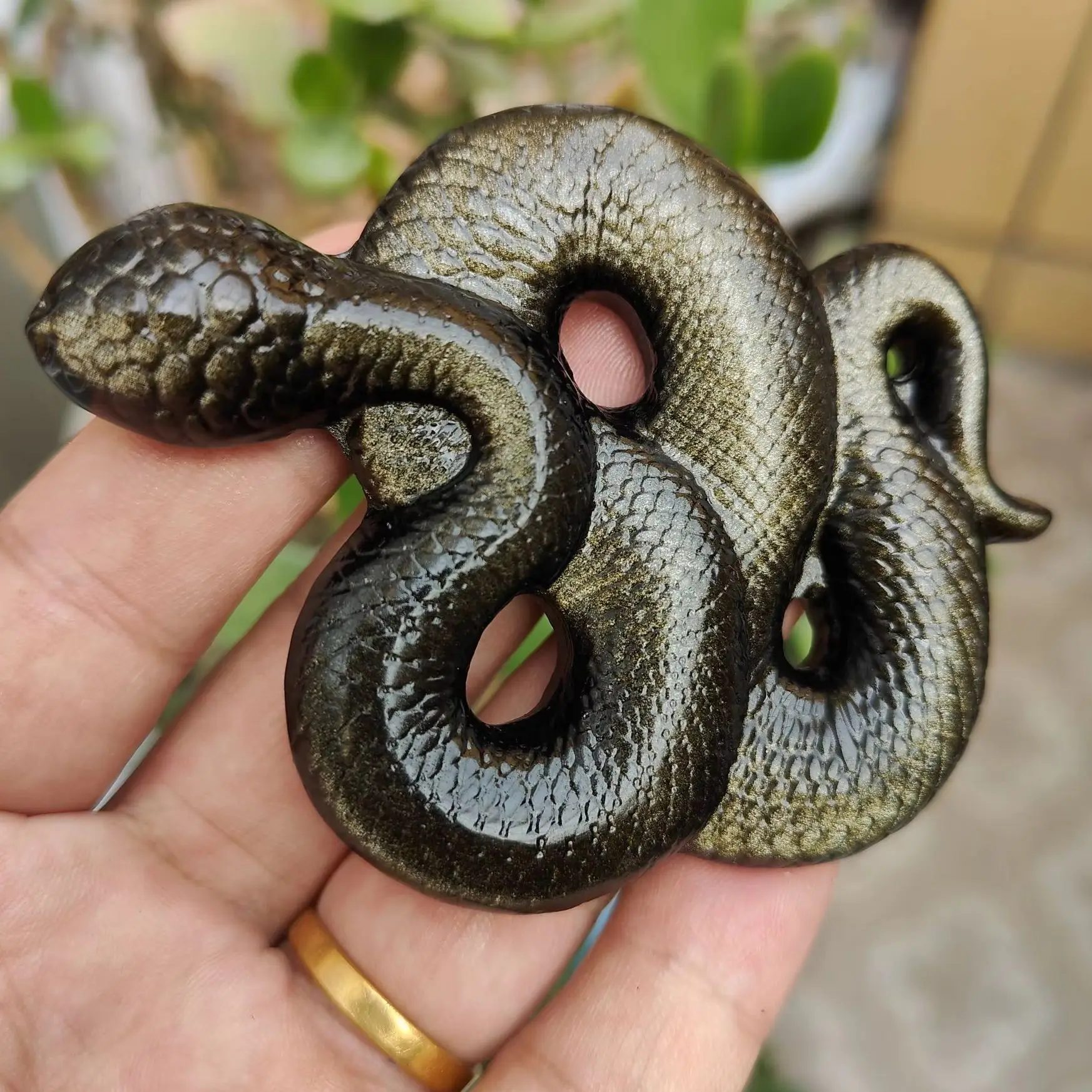 Testa Di Drago Intagliata A Mano Naturale Da 1,5", Drago Di - Foto 2