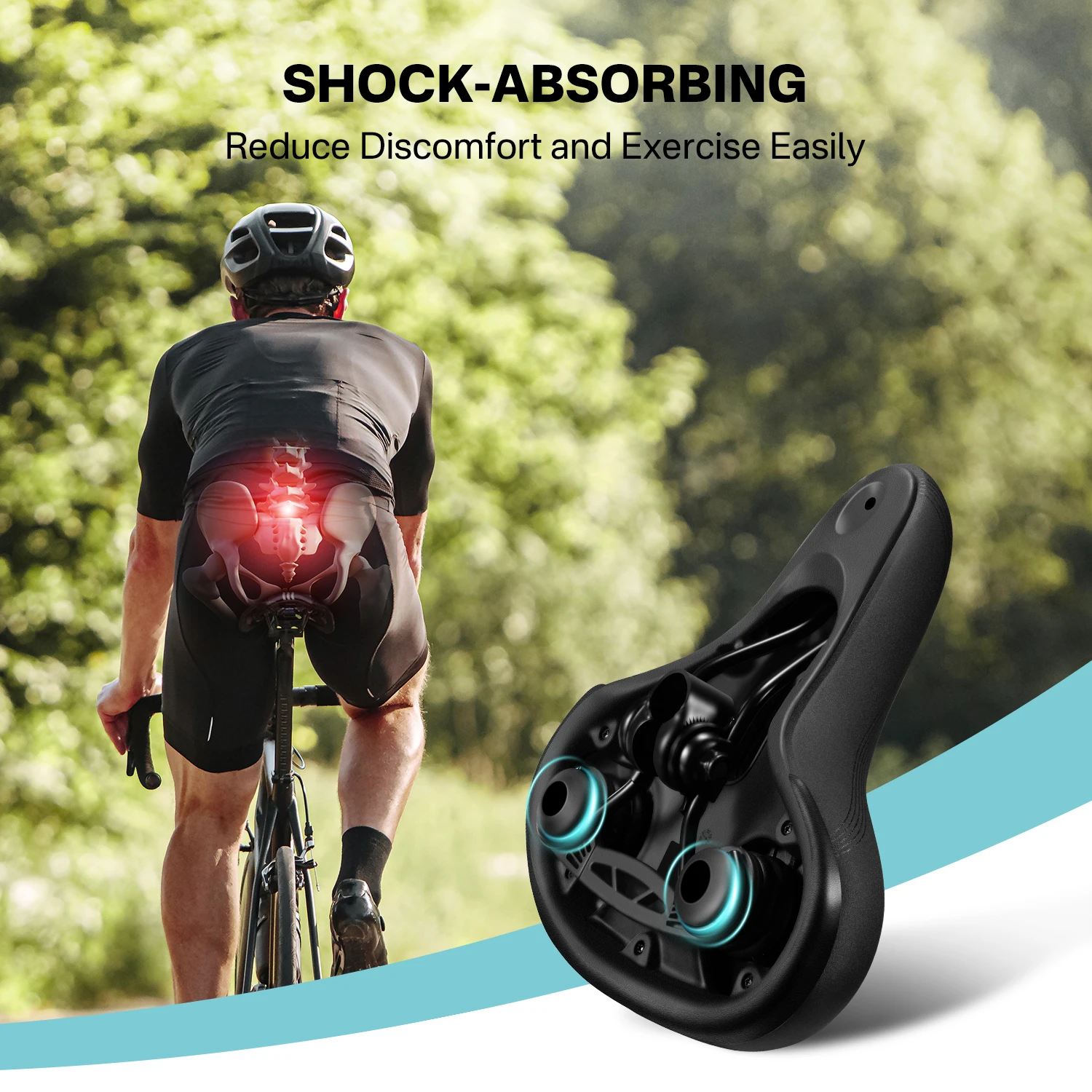 YOUNGDO Bike Seat Saddle Cover Comfort Waterproof Breathable Cycling Bicycle Cushion for Mountain Road MTB City Bike Outdoor