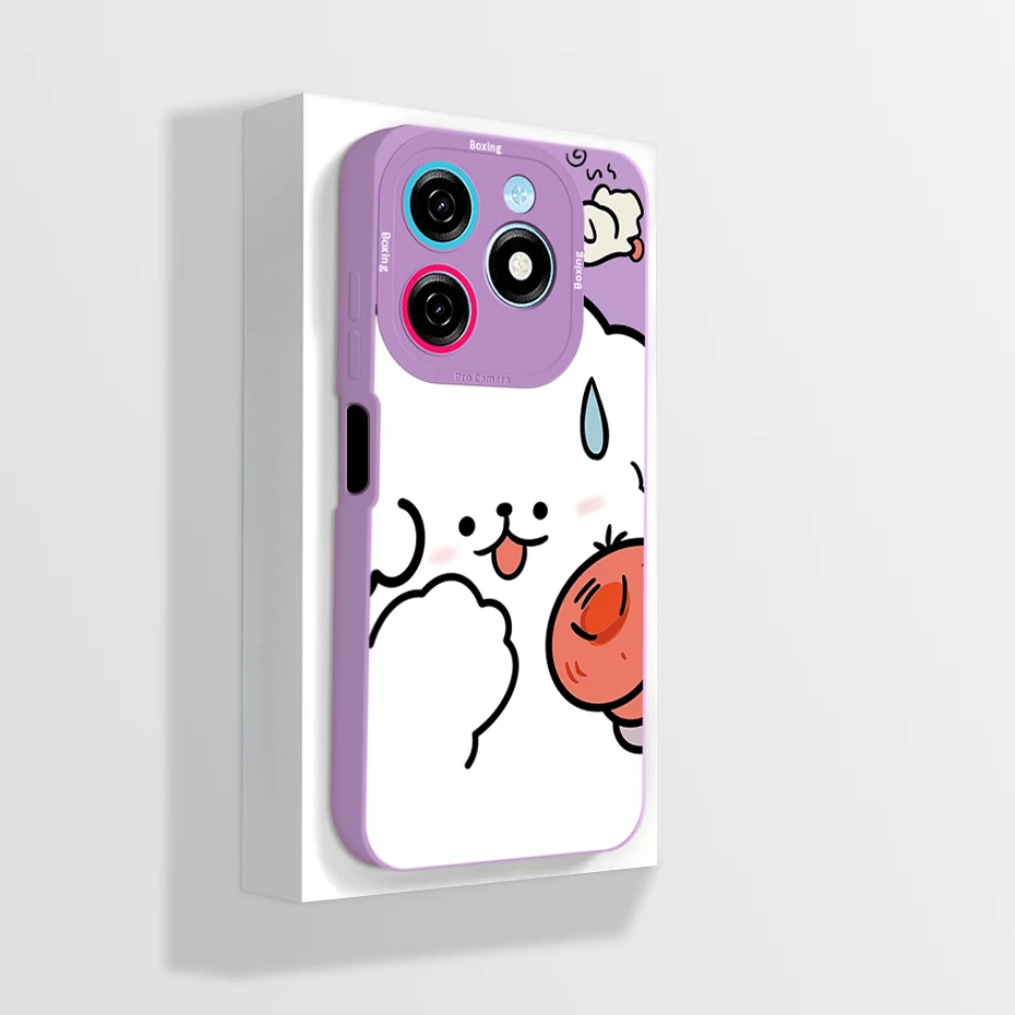 Cute Cartoon Astronaut Square Liquid Silicone Soft Protective Phone Cover in Fun Colors