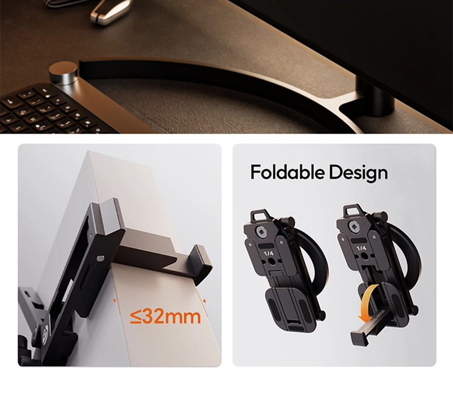 Foldable Phone Stand with Magnetic Ring / Phone Clip Mount Tripod Selfie Mantis