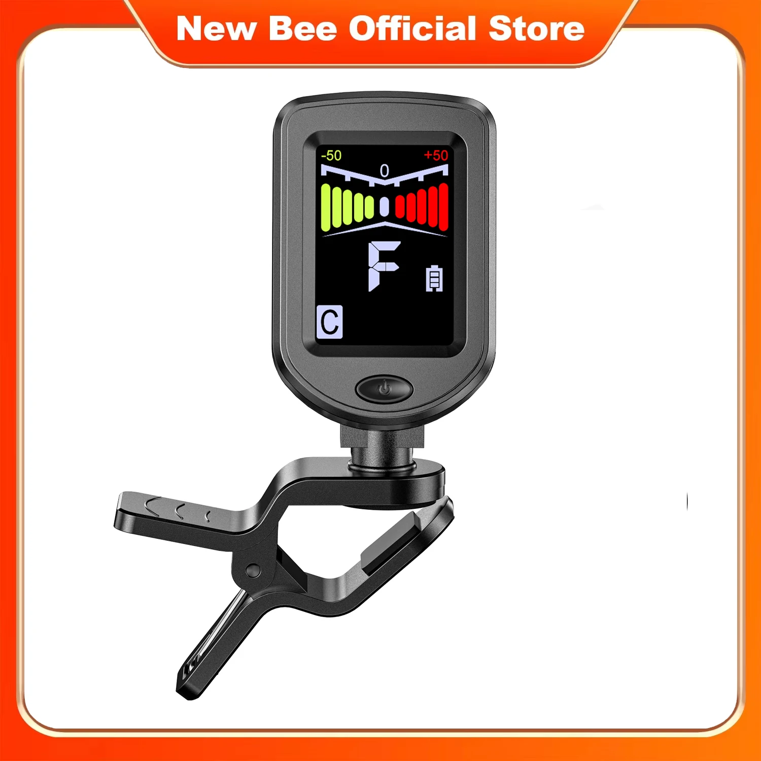 New Bee Accordeur De Guitare Rechargeable Pour Ukulélé, Violon, Basse