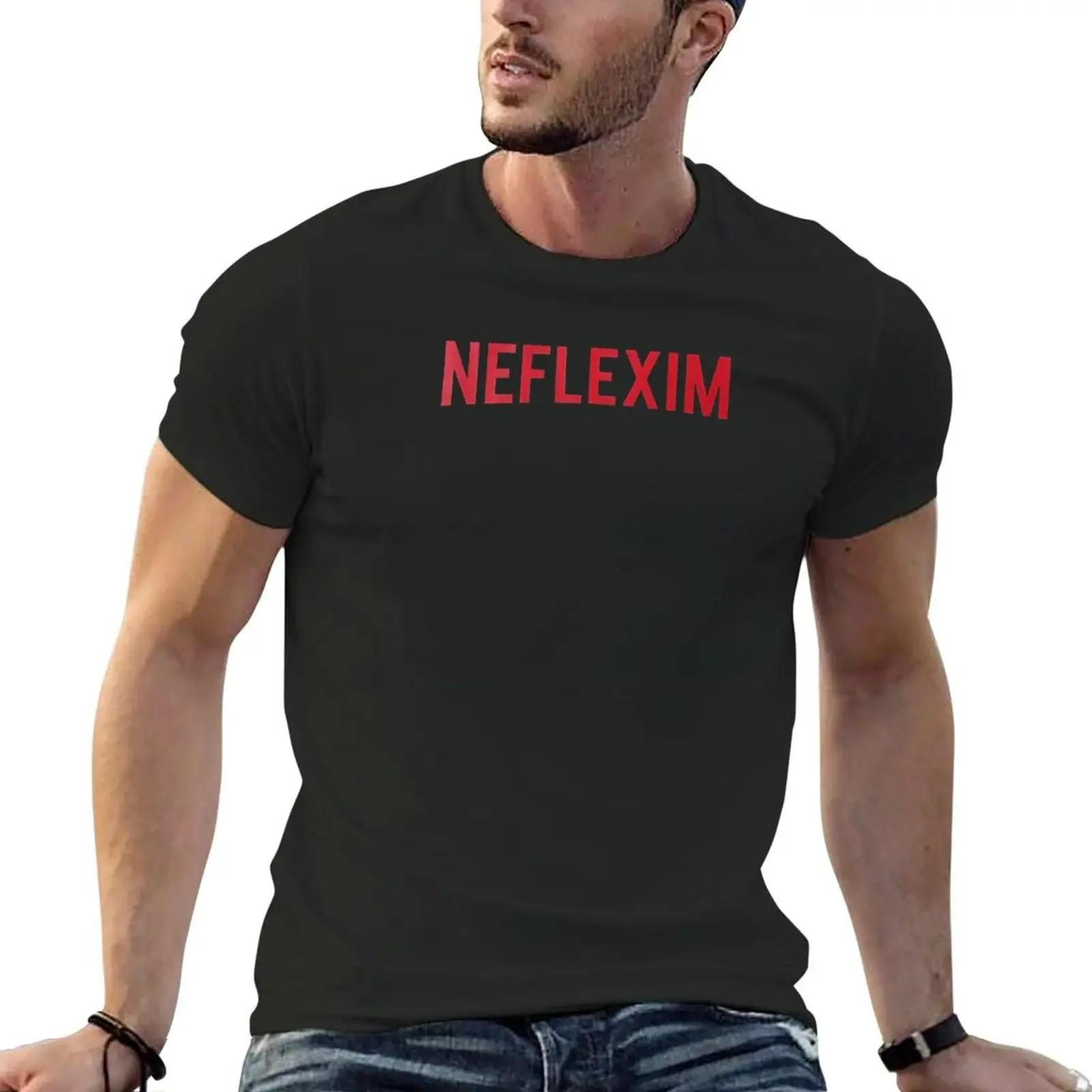 

neflexim T-Shirt vintage oversized Aesthetic clothing mens champion t shirts