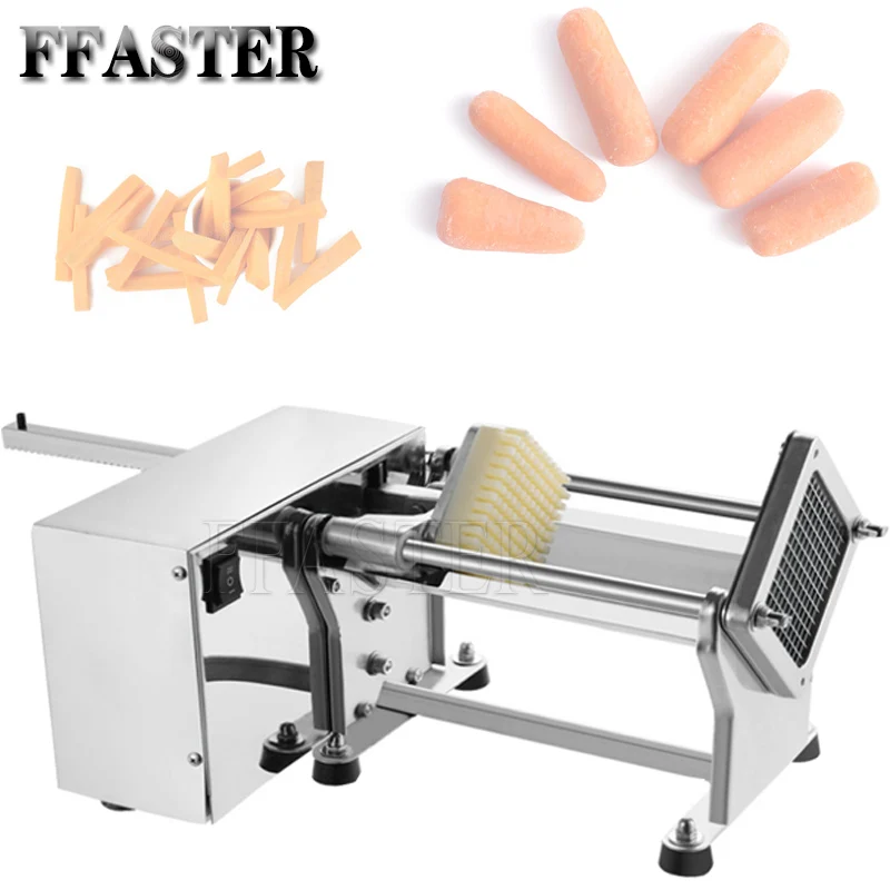 

Electric Potato Cutter French Fries Cutter Potato Chip Carrot Cutter Slicer Stainless Steel Vegetable Fruit Shredding Machine