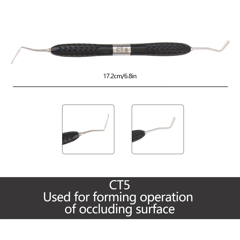 7 Teile/satz Dental Harz Gefüllt Restaurative Instrument Kit Fit Ästhetische Restaurierung Messer Silikon Griff Zahnmedizin Füllstoff Werkzeuge – Detail 7