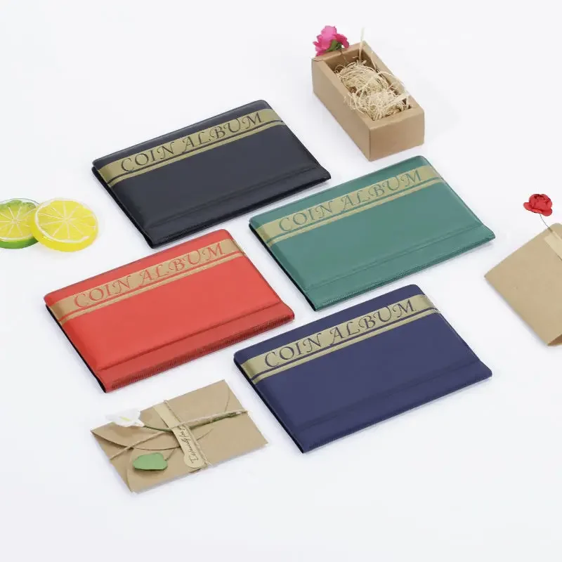 10PCS Album Coins Albums Page 12/20/30/42 Pocket Coins Collection PVC Transparent Inside Pages 250 X 200 Mm Loose Leaf coins collection album coin collection album