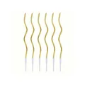 6pcs gold curve