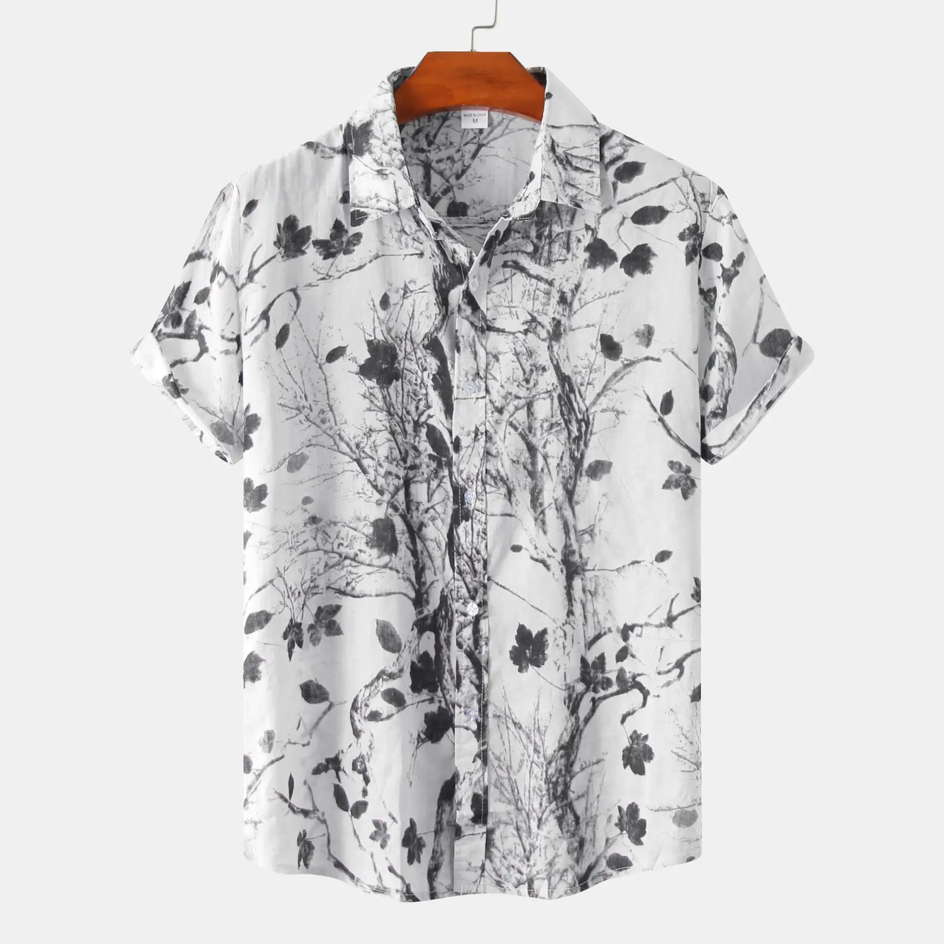 

Chiese Floral Print Hawaiian Shirt Men 2023 Brand Casual Short Sleeve Tropical Beach Shirts Men Summer Holiday Chemise Homme 3xl