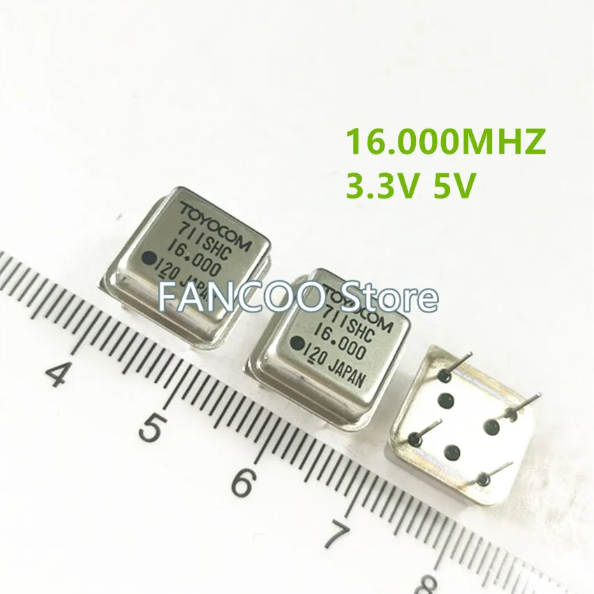 CRYSTAL CLOCK OSCILLATOR crystal oscillator 5PCS 16M 16MHZ 16.000M 16.000MHZ Half size 3.3v 5v OSC DIP-4 16.000