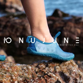 Nu-June Beach Water Shoes Unisex Swimming Sport Snorkeling Shoes Aqua Socks Outdoor Barefoot Shoes Non-Slip Diving Sneakers 1