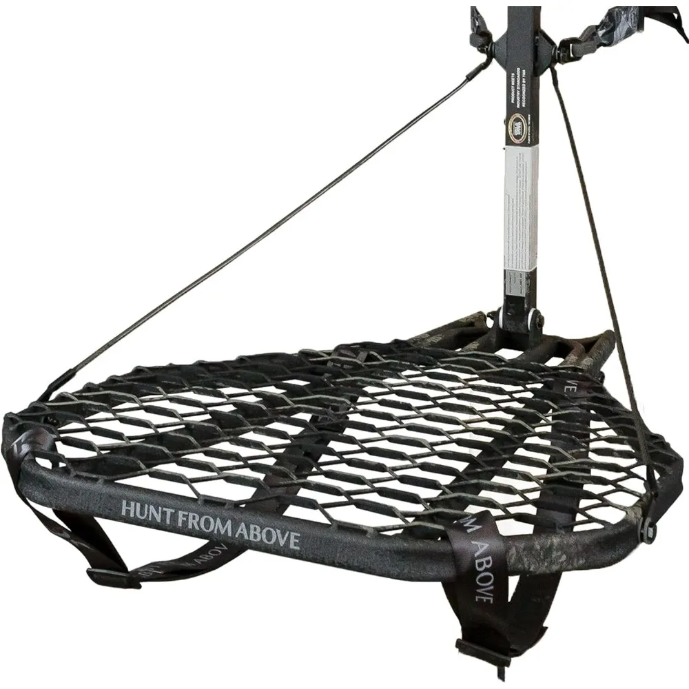 Adjustable Deer Hunting Tree Stand by Hawk Steel for Game Hang-On