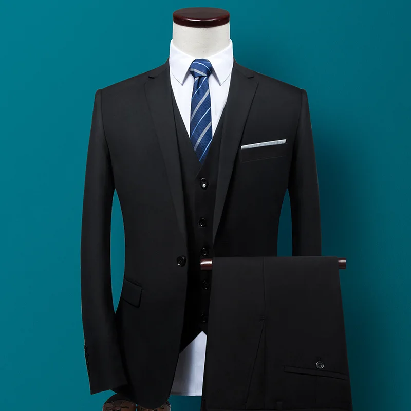 

NA369-Business professional slim groom wedding suit