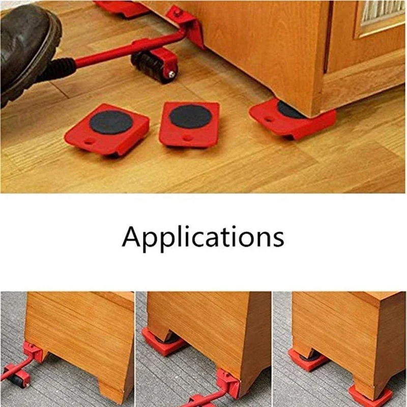 Furniture Sliders Lifter Appliance Movers Dolly Pads Slider for Hardwood  Floors Carpet with 4 Wheels, Moving Tool Heavy Duty 360 Rotatable