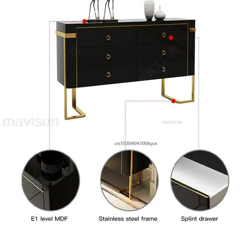 Kitchen Sideboard Storage Cabinet Auxiliary Restaurant Furniture Large Dining Room Buffet High Quality Server Cupboard Cabinet