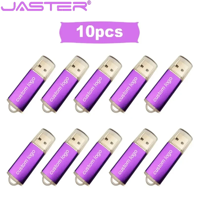 

10pcs/lot USB 2.0 Flash Drive 64GB 32GB Pen Drive Mini Memory Stick Pendrive 4GB 8GB 16GB U Disk Thumb Flash Disk Free Logo Gift