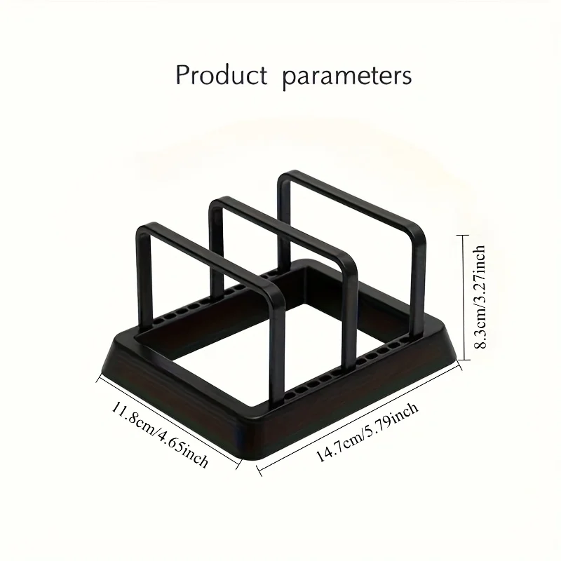 3-in-1 Kitchen Organizer Rack:Space-Saving Drying Storage Tray for Pots,Pans,Lids & Cutting Boards- Durable Countertop Organizer