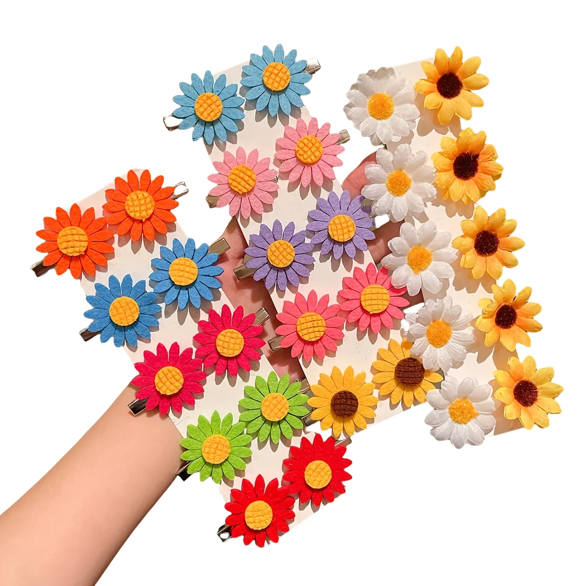 20 Stück für Frauen, modisch und niedlich, mehrere Farben, blumenförmige Haarspangen für den täglichen Gebrauch und Geschenke – Detail 5