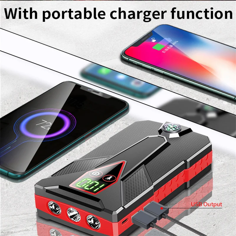 99800mAh Car Jump Starter Power Bank 12V Auto Starting Device 1200A Car  Booster Battery Emergency Starter Battery for Car - AliExpress