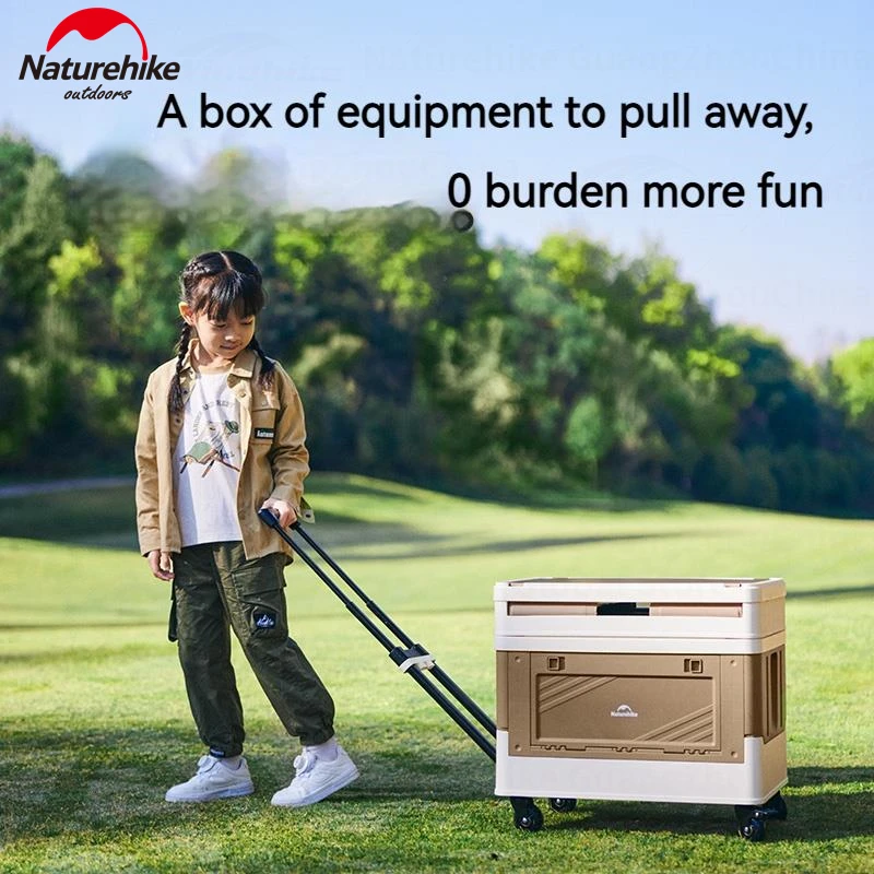 Naturehike Camping Accessories Canopy Storage Box Picnic Mat Chair Trolley Portable Outdoor Multifunctional Folding Equipment