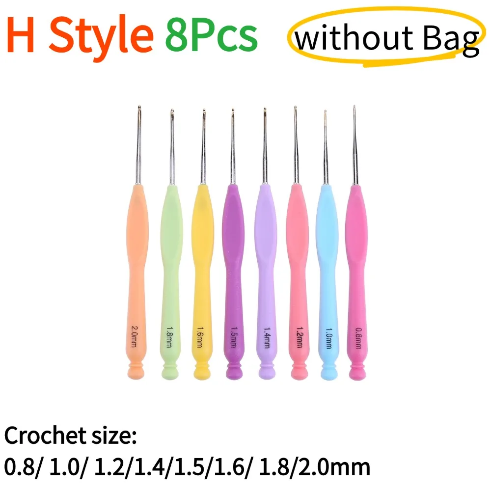 Deluxe Crochet Kit with Soft-Grip Needles and Storage Bag for DIY Weaving and Knitting