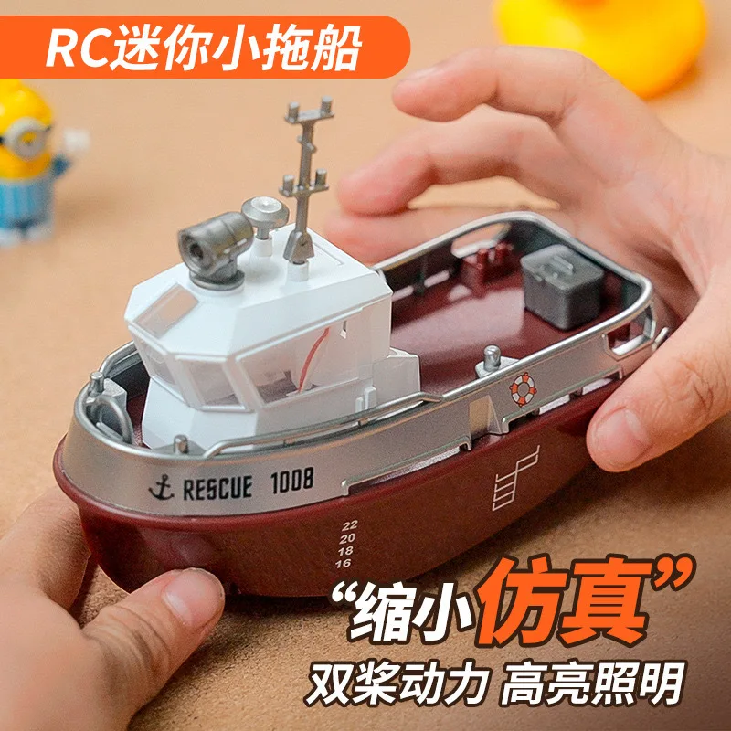 Bateau RC Télécommandé Vitesse Élevée - 30+ km/h, 2.4GHz, Étanche