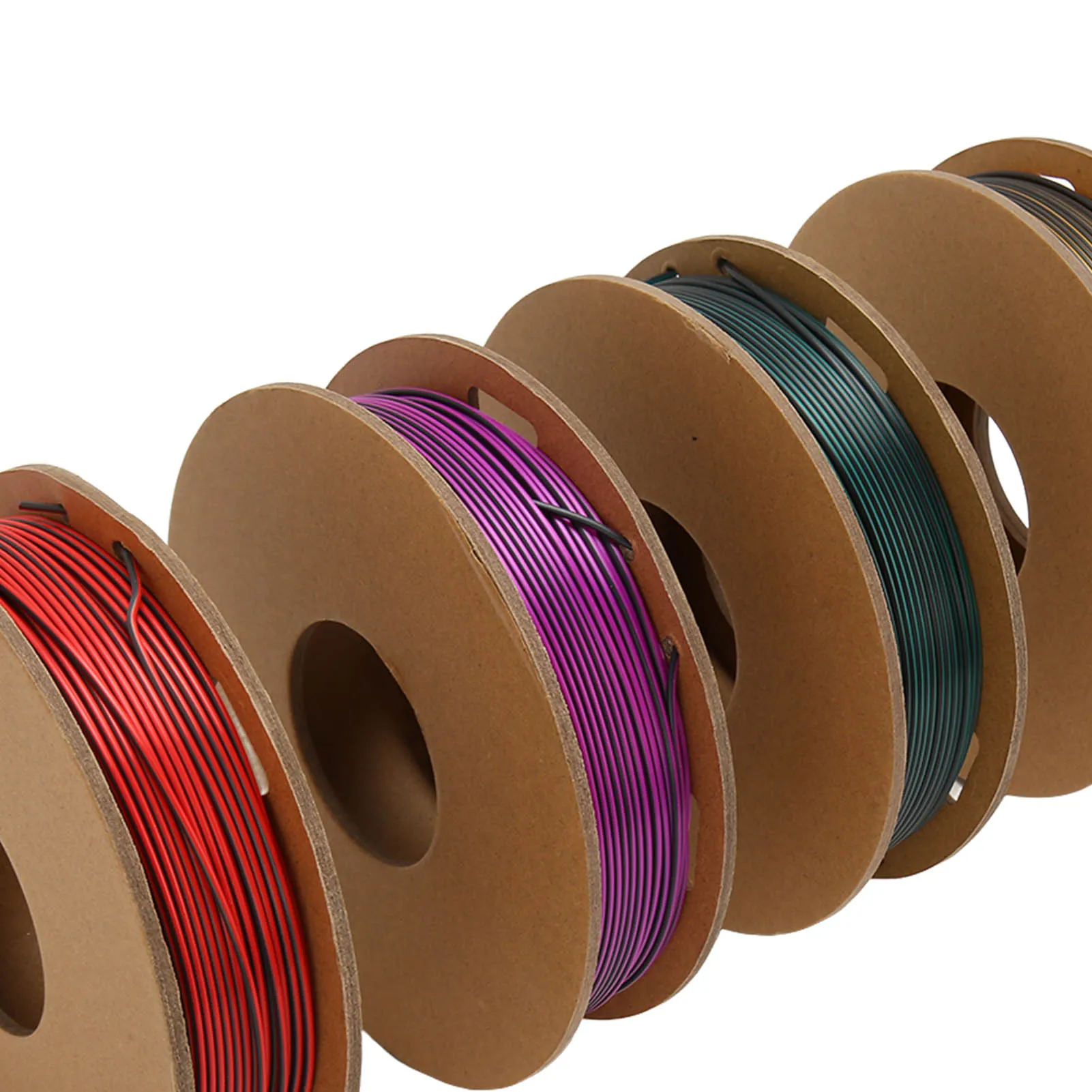 250g X 4Pcs D Printer Filament Dual Color 1.75mm 8.8oz Net Weight 200 to 220 Celsius PLA Filament for 3D Refilling Replacement