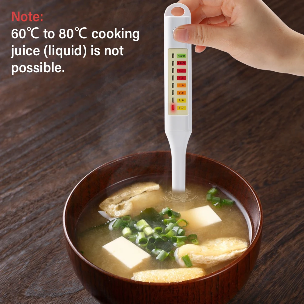 Professional Food Salinometer 0.3%-2.0% Salt Analyzer Salinity Concentration Met
