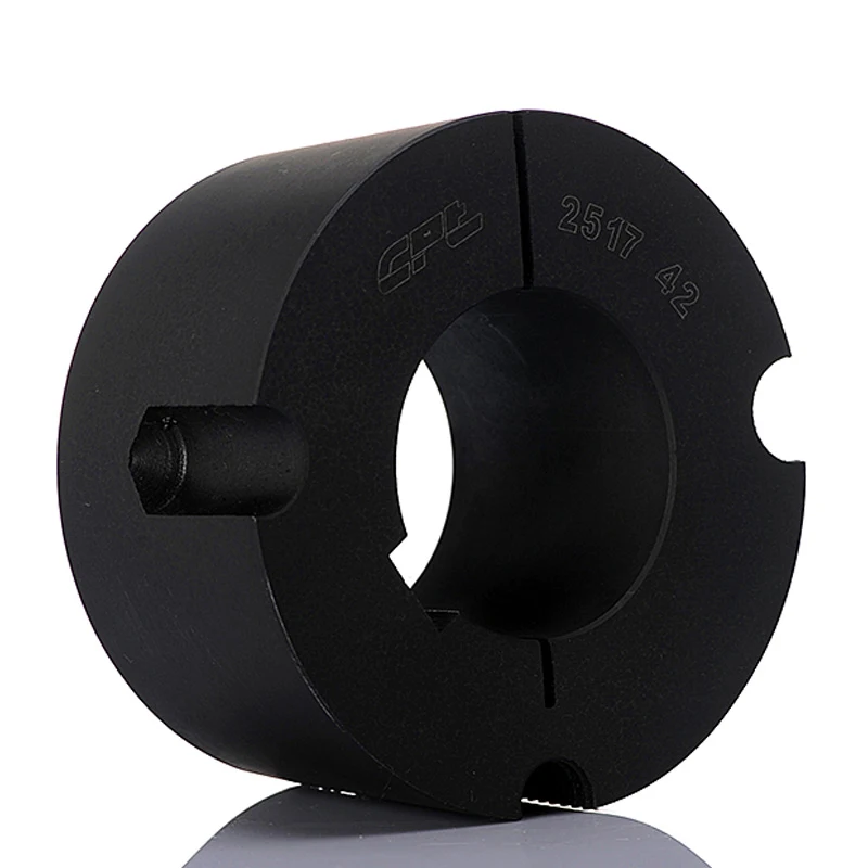 CPT 2517 taper lock bush,25~60mm bore diameter,two set screws included,cast iron GG25 material,surface phosphating Blacking