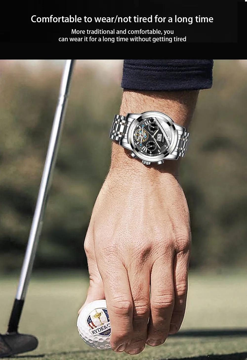 POEDAGAR 1401 Men's Watch description image 3