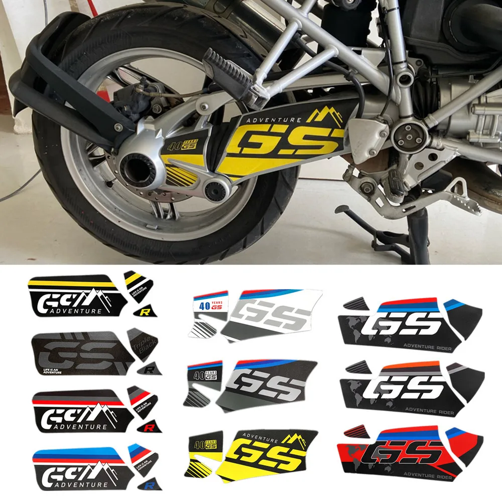 for bmw r1200 gs gsa13 18 r1250 gs gsa19 20 3m motorcycle swingarm decal rotating shaft propeller sticker accessories Motorcycle Swing Arm Decal Frosted Waterproof Rotating Shaft Swingarm Stickers for BMW Motorrad R1200 R1200GS ADV R1250GS