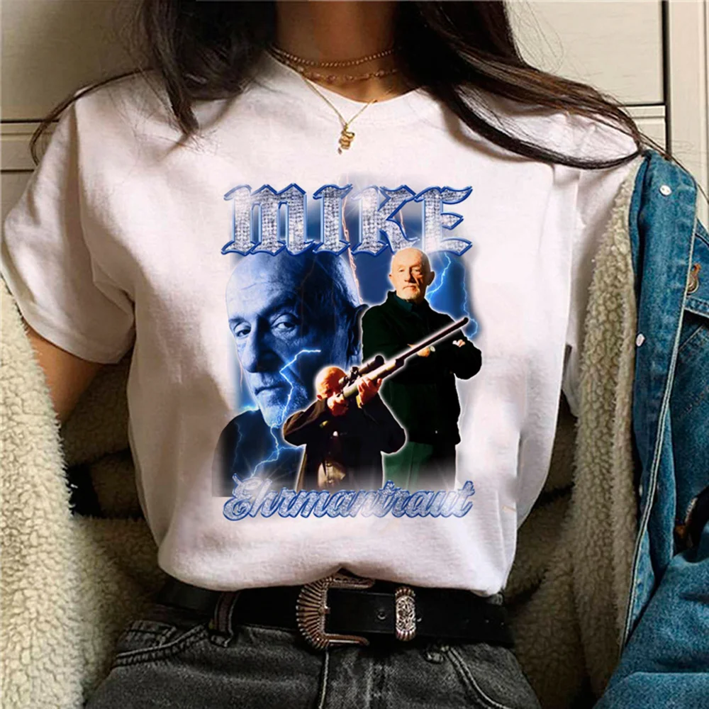 

Mike Ehrmantraut Breaking Bad Vintage Tee women streetwear graphic Japanese top girl streetwear clothes