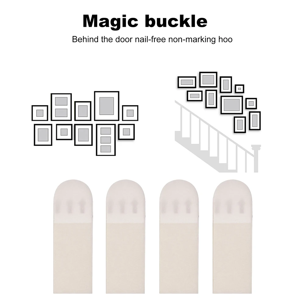 Description Picture 6 of item12 Pairs Photo Frame Stickers Heavy Duty Double Side Hook Loop Mounting Tape Damage Free Removable Wall Fastener for Home Decor
