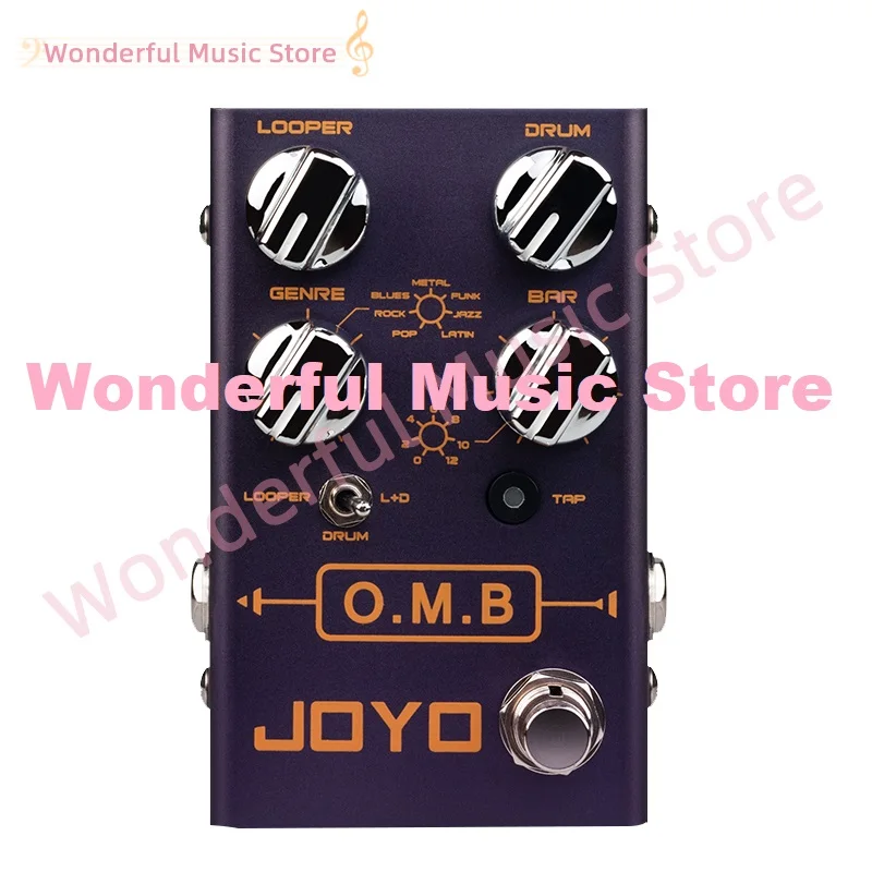 

JOYO R-06 O.M.B Looper Electric Guitar Pedal Effect True Bypass Mini Pedal Musical Instrument Drum Machine For One Man Brand