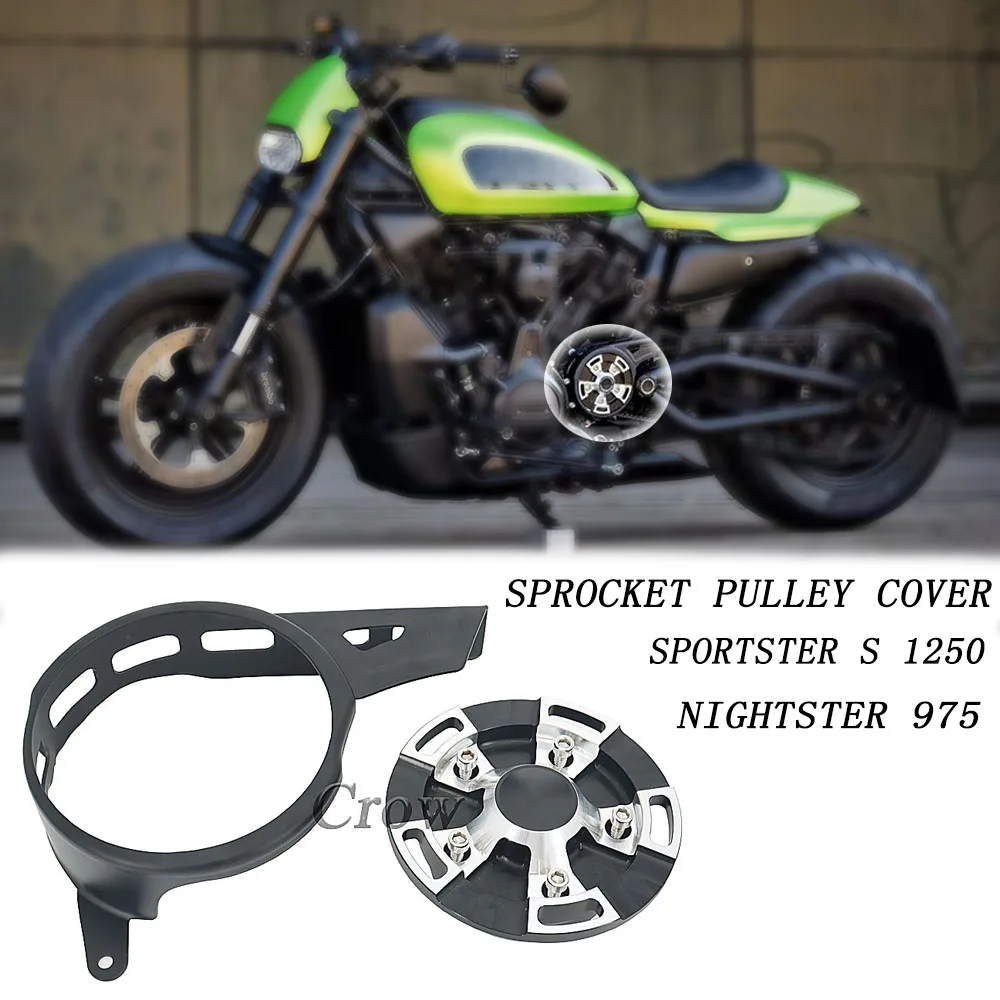 

Защита заднего левого шкива двигателя мотоцикла для Sportster S 1250 RH1250 Nightster 975 RH 975 2022 2021