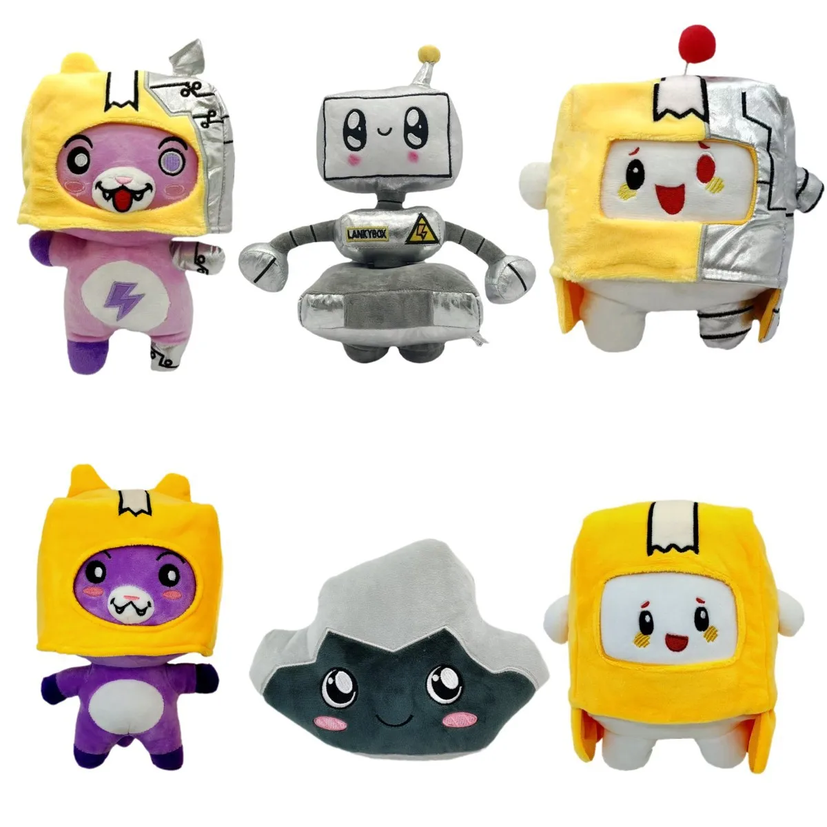 

Kawaii Lanky Box Plush Toy Removable Cartoon Boxy and Foxy Peluches Robot Soft Plush Toys Children's Gift Bed Cute Pillow