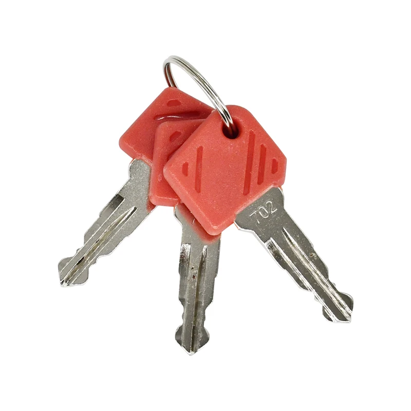 3PCS Red Electric Stapler Ignition Key 26906870 702 Compatible With Jungheinrich Compatible With Mic Komatsu