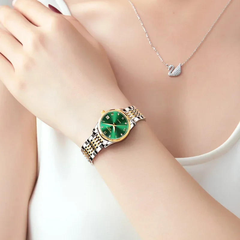 

Watch New Luxury Fashion Automatic Mechanical Watch Stainless Steel Wristwatch for Man and Woman Love Couple Watch