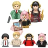 SPY FAMILY Yor Forger Anya Forger Loid Forger Anime Cartoon Mini Action Toy Figures Building Blocks Assembly Model Toys Dolls 1