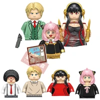 SPY FAMILY Yor Forger Anya Forger Loid Forger Anime Cartoon Mini Action Toy Figures Building Blocks Assembly Model Toys Dolls 1