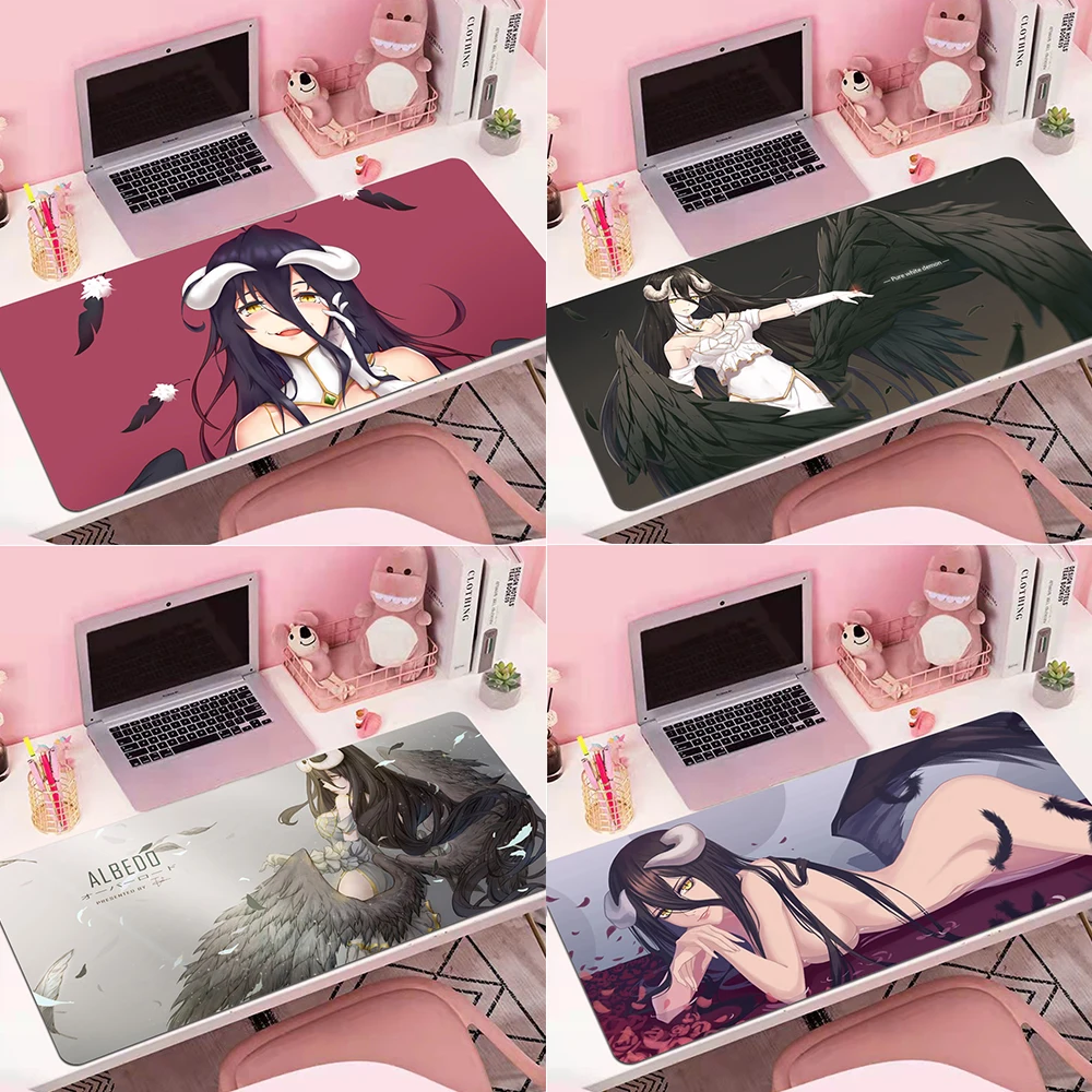 

Japan Anime Overlord Characters Albedo Nazarick gamer play mats Mousepad Free Shipping Large Mouse Pad Keyboards Mat boy gift