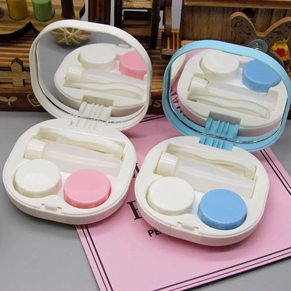 1pc Lovely Travel Kit Pocket Mini Contact Lens Case Travel Kit Easy