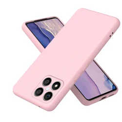 Premium Liquid Silicone Phone Case - Durable Back Cover s for Honor X6 X6s (LightPink)