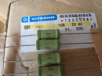 

Импортный немецкий резистор VITROHM 5W10R 5W10 Euro 5W10ohm