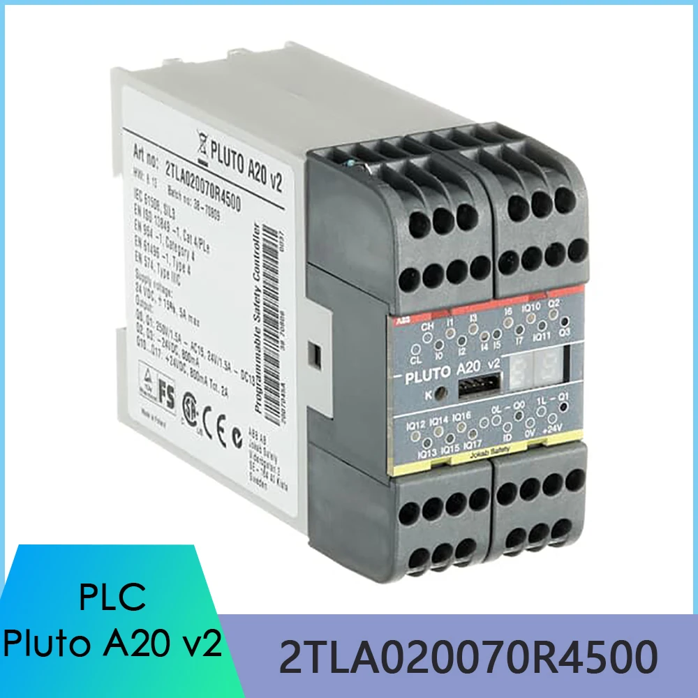 

2TLA020070R4500 PLC For ABB Jokab Safety Pluto A20 v2 Programmable Safety Controller Fast Ship High Quality