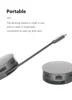 USB-C Mobile Adapter 4K Display Port Gigabit Ethernet For Dell DA305 Docking StationJL1 4